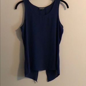 Blue Tulip Back Top